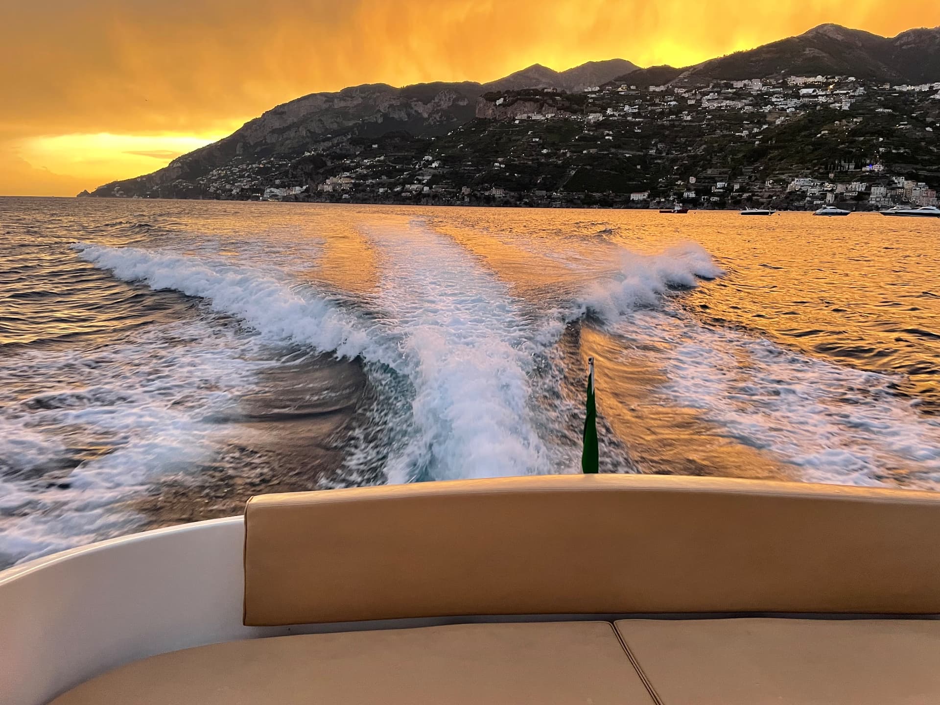 Sunset on board